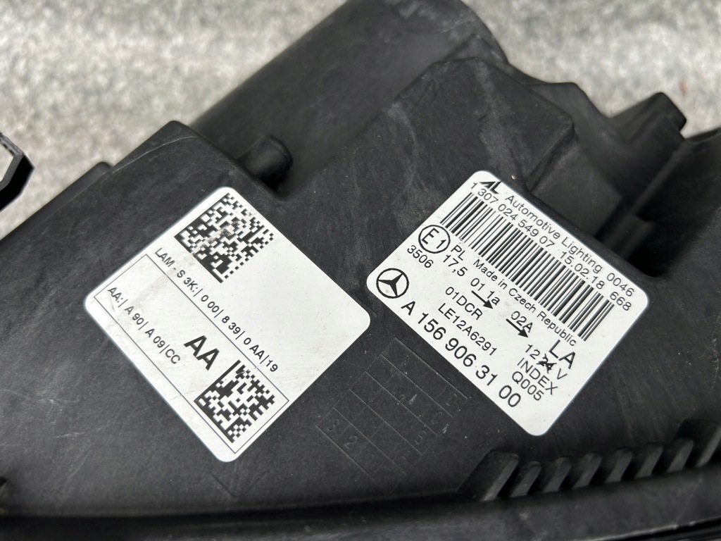 Лампа левая передняя mercedes gla w156 ксенон a1569063100 poznan с Разборки