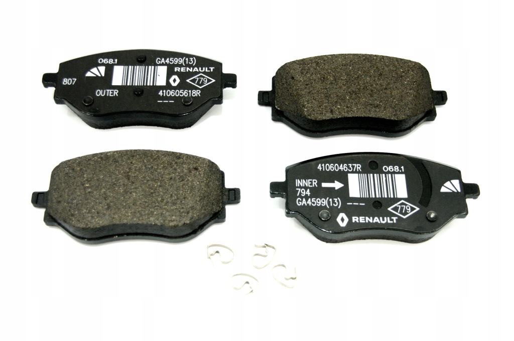 фото №3, Гальмівні колодки перед clio v micra v оригінал renault