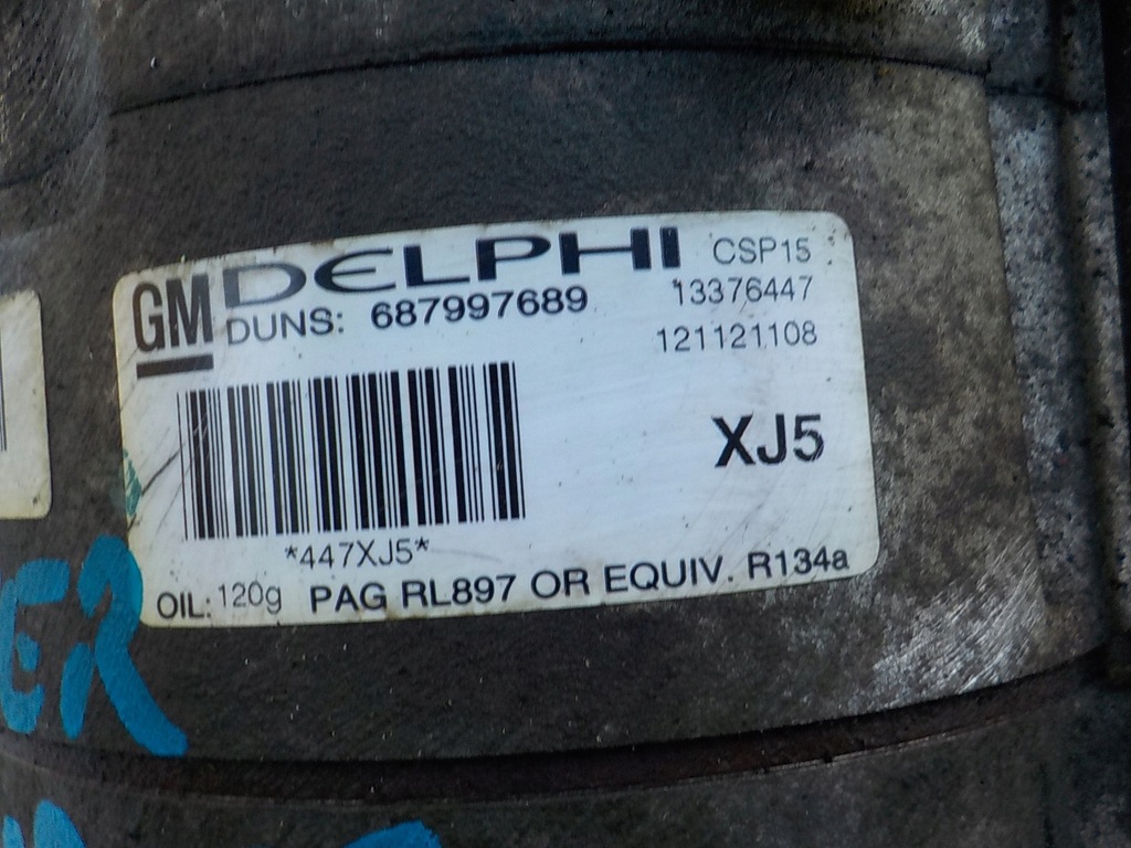 фото №7, Chevrolet cruze 1.8 16v z18xer компрессор кондиционера 13376447
