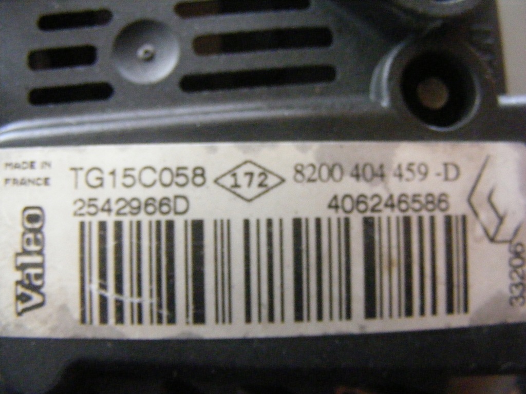 фото №3, Генератор opel renault nissan tg15c058
