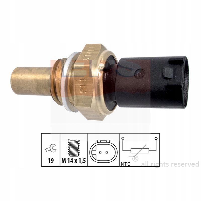 фото №1, Eps датчик температура. рідина охолоджуючий db om604/