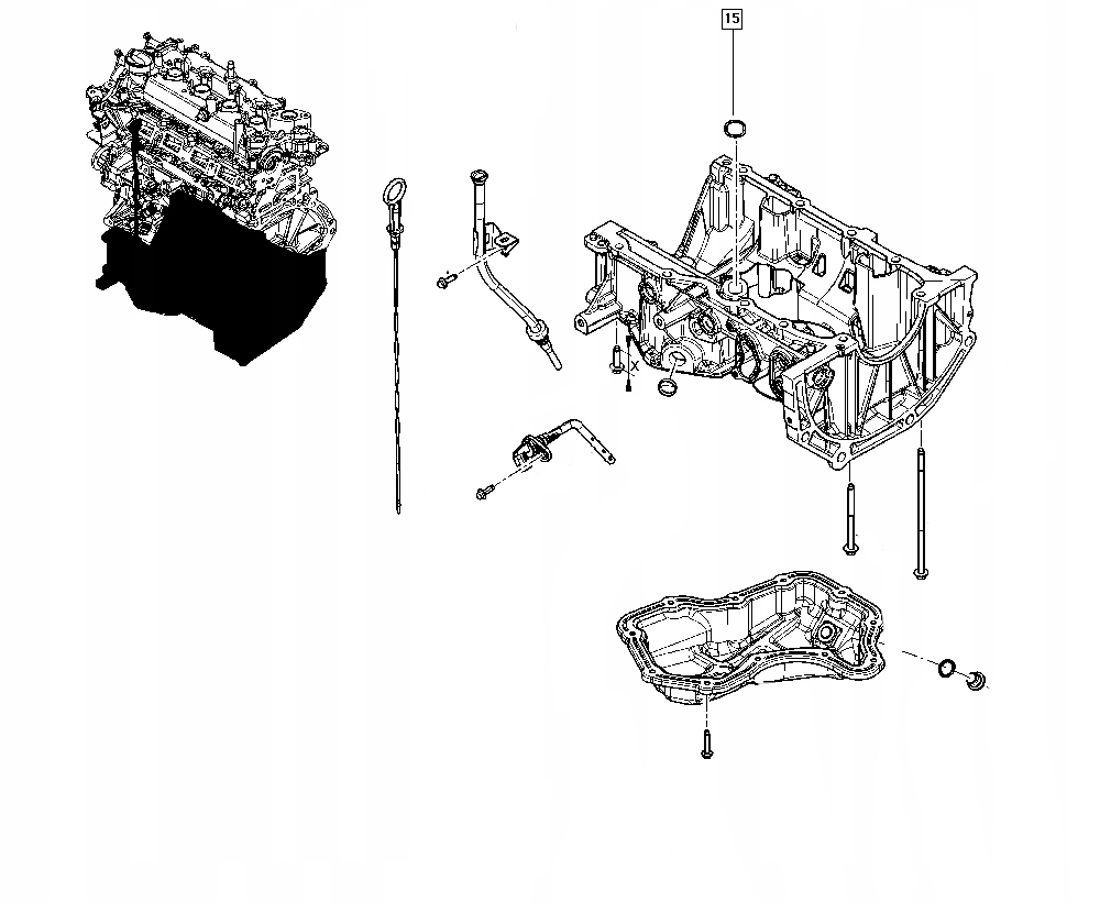 фото №2, Прокладка картера масляный renault clio v 15066ed000 оригинальный номер renault