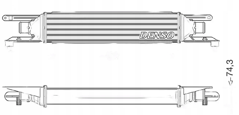 Купити Радіатор повітря інтеркулер dit01007 denso