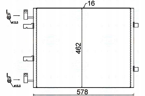 фото №1, Behr hella конденсатор кондиционера nissan primastar