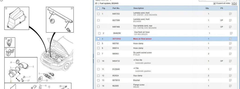 фото №6, Volvo s60 2001 расходомер