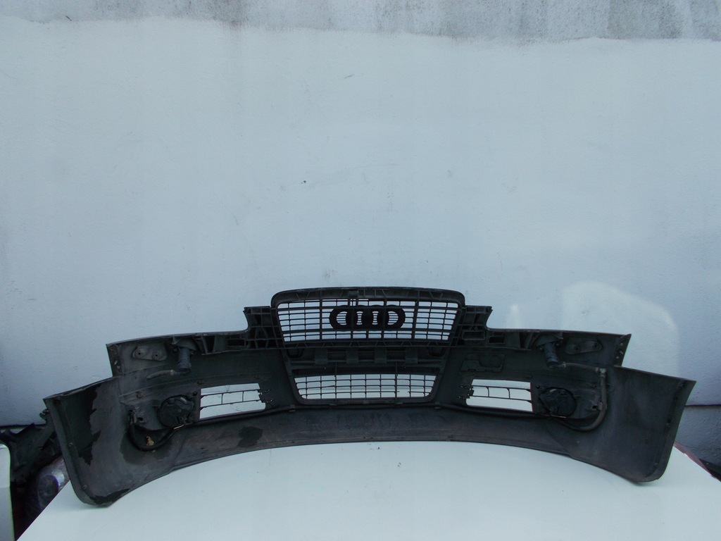 фото №15, Audi a6 c6 4f 2004 - 2008 бампер передній перед решітка радіатора омивачі ксенон lz7s