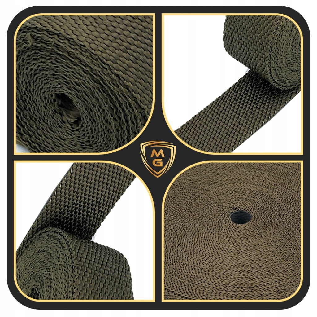 Бандаж bazaltowy термоизоляционный накладка 15m metrów +10 хомут brązowo-złoty с Разборки