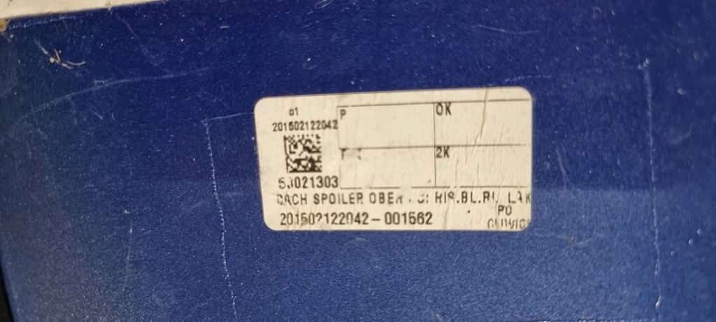 фото №16, Спойлер спойлер крышки задняя vw scirocco r 1k8