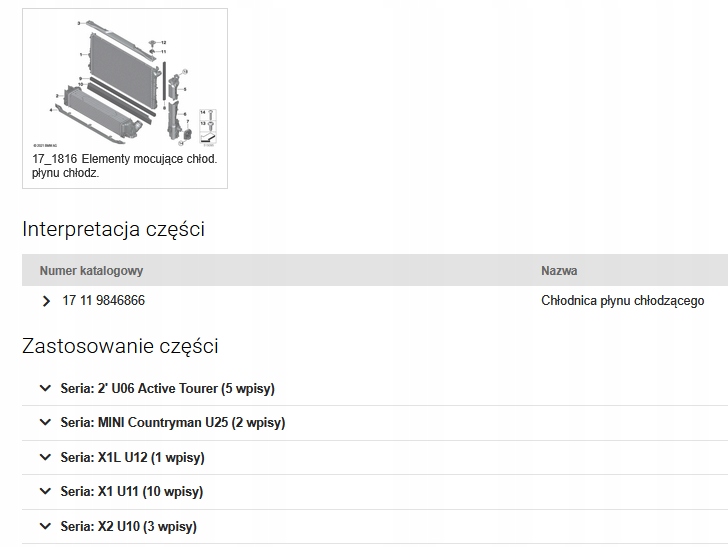 фото №16, Pas усилитель радиатор вентилятор бензин гибрид bmw x1 u11 m-pakiet