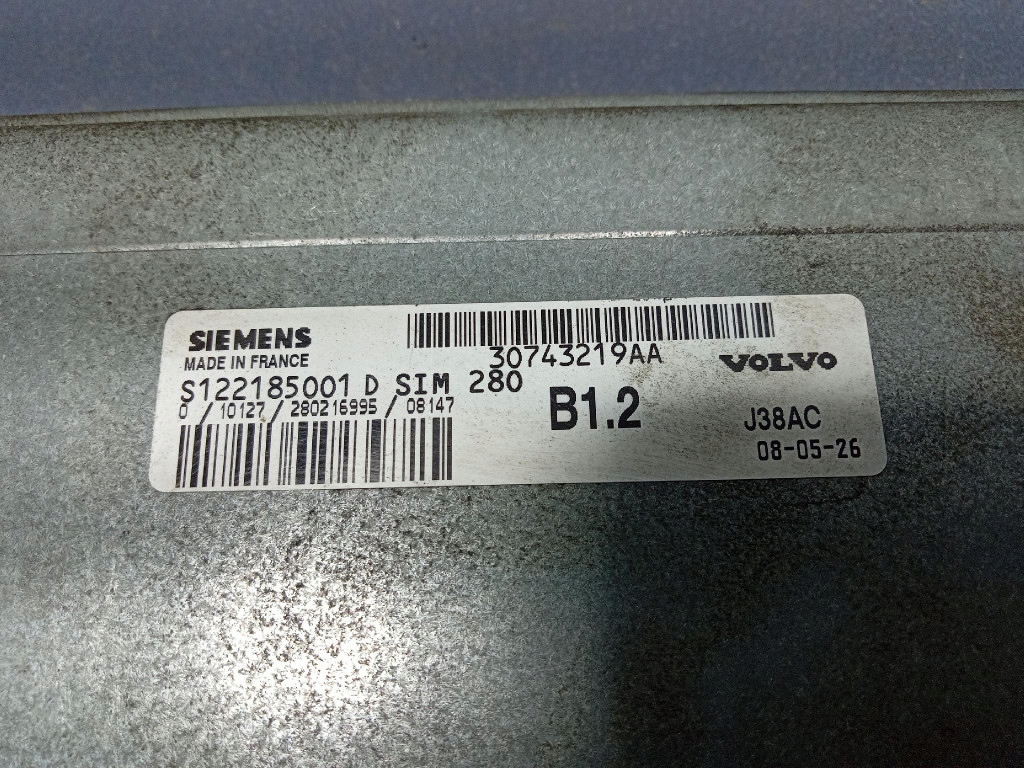 фото №5, Volvo s40 ii v50 1.6b 100km блок керування двигуна 30743219aa b4164s3