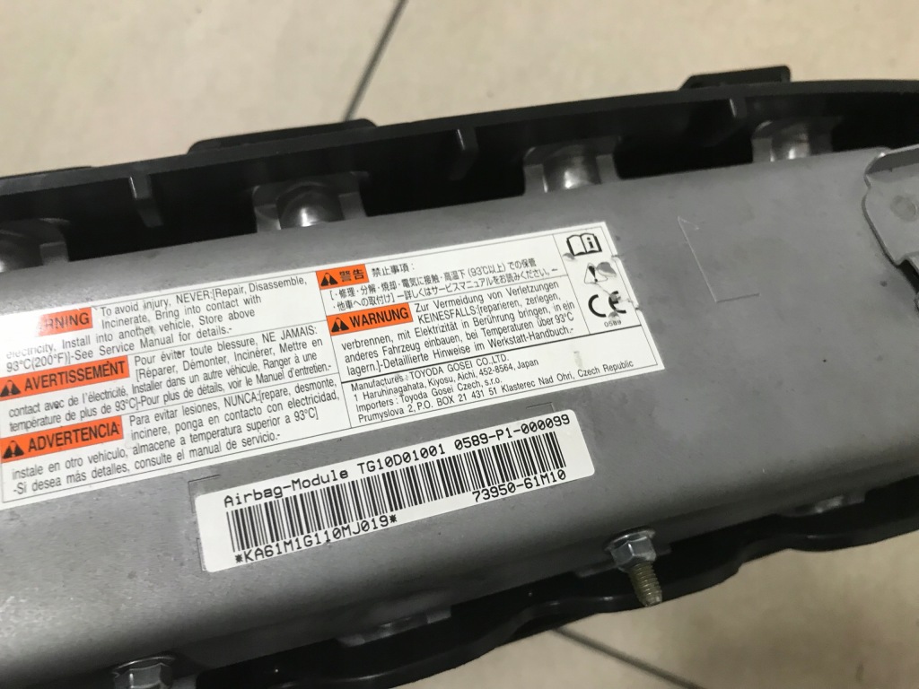 фото №8, Подушка водителя пассажира ремни подушка безопасности комплект suzuki s-cross sx4 13- 16-