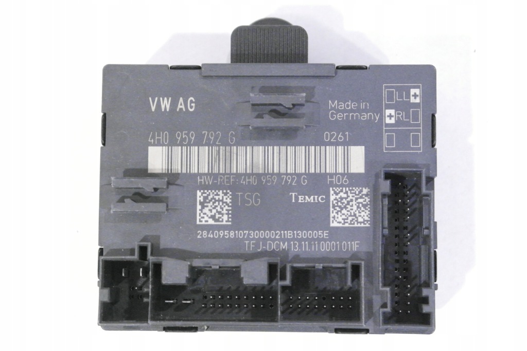 фото №1, Vw audi seat skoda модуль дверь 4h0959792g