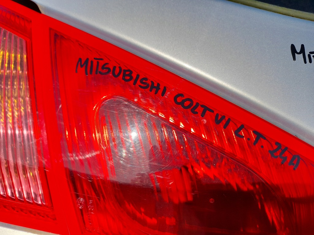 фото №7, Mitsubishi colt vi лампа лівий задня ліва задня з кришки w кришка кришка багажника