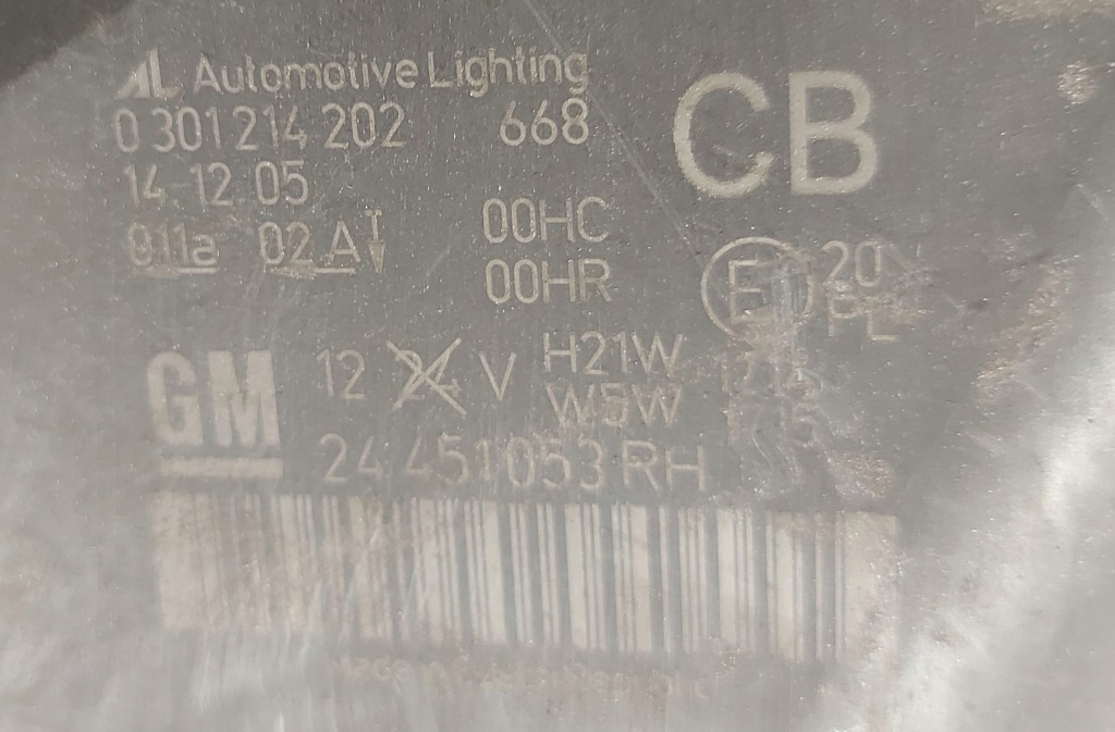 фото №12, Opel zafira b 2 ii лампа правая перед передняя