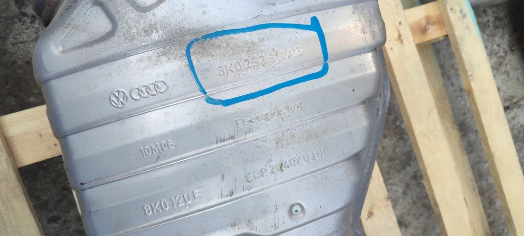 фото №8, Гаситель конечный выхлоп audi a5 8t 1.8 2.0 tfsi 8k0253611ag