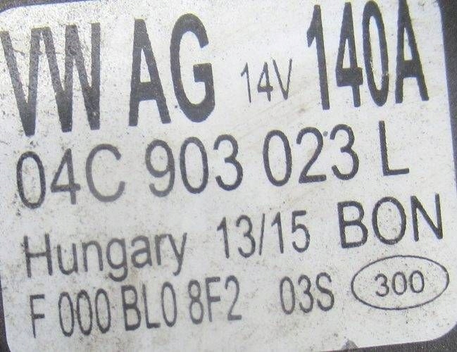 фото №5, Skoda octavia iii 1.4 tsi генератор 04c903023l
