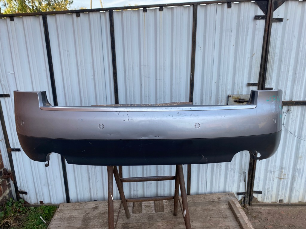 фото №6, Бампер задняя audi a4 b6 kombi ly7w 2 трубы