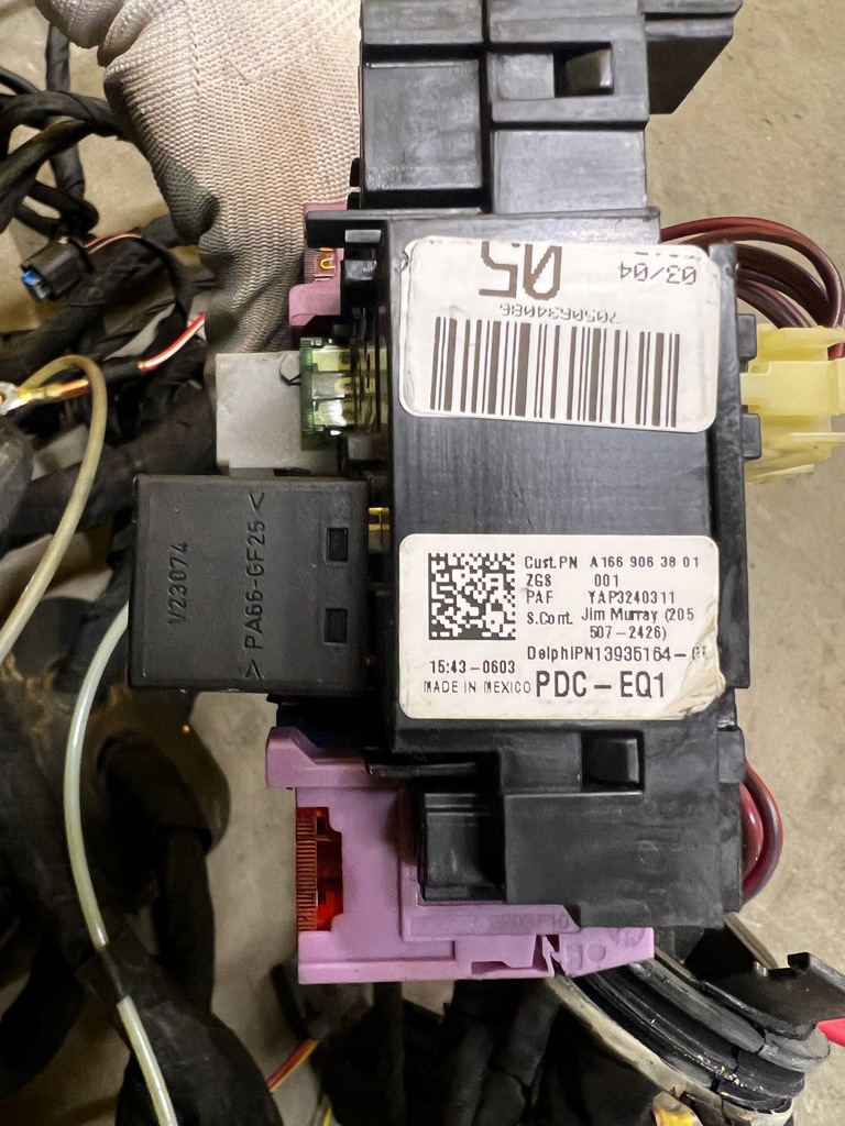 фото №16, Джгут електропроводка двигуна клеми mercedes gl x166 4.7 v8