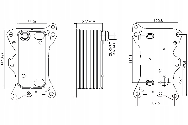 фото №14, Радіатор оливи nissens 91266