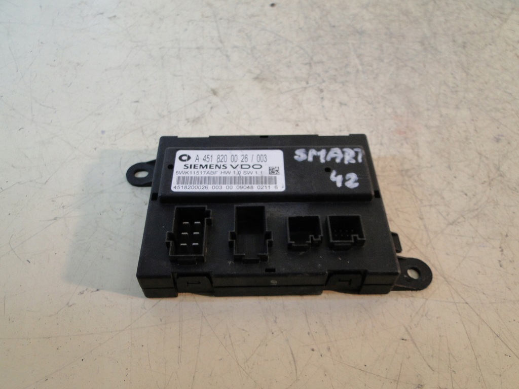 фото №1, Smart fortwo модуль блок керування bsi a4518200026