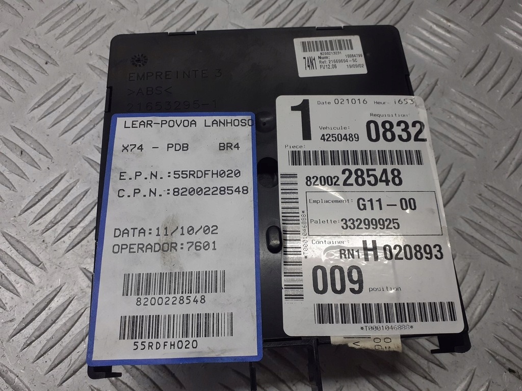 фото №3, Модуль кузов renault laguna ii 1.9 dci 8200228546