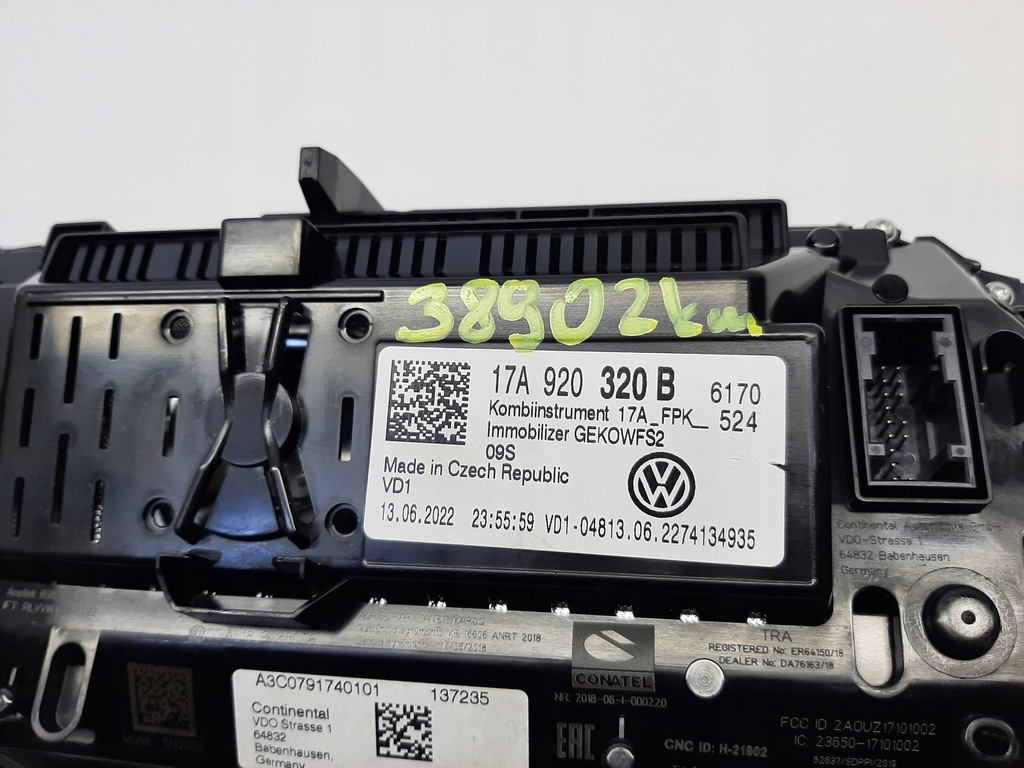 фото №11, Vw t-roc індикатор лічильник приладова панель 17a920320b 38902km
