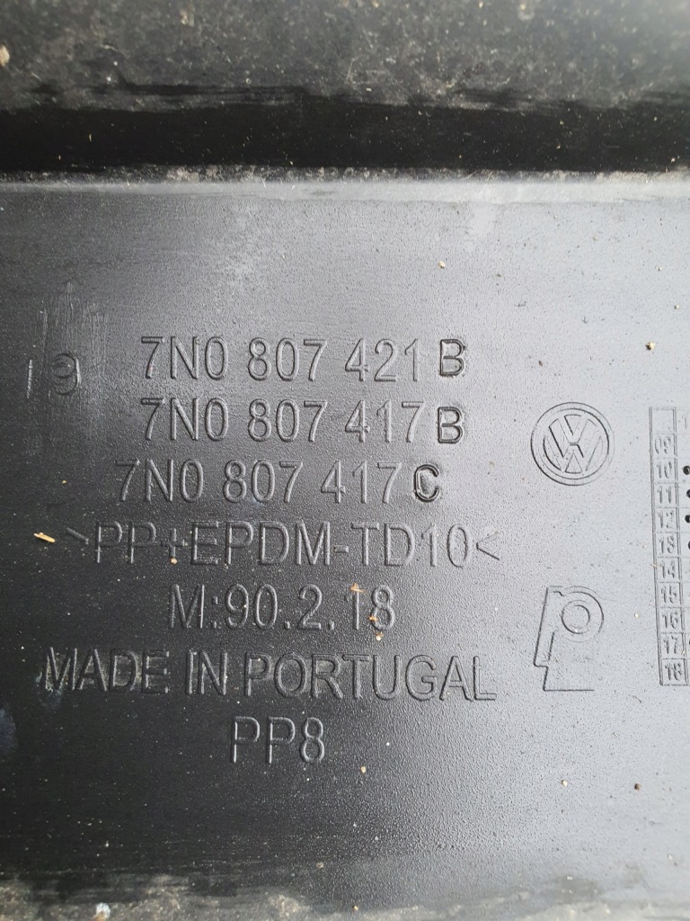 Бампер задний vw sharan 2 alhambra 2 7n0807421b Оригинал