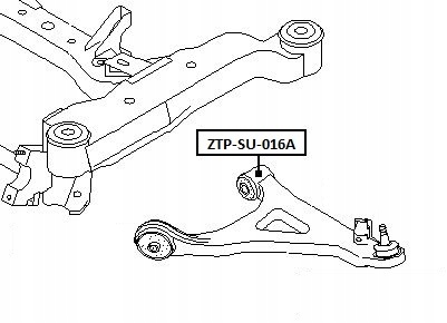 фото №10, Втулка важіль перед нижній nissan cabstar f24m 06-