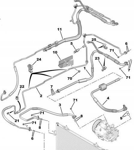 фото №8, Трубка кондиціонера citroen оригінальний номер c5 iii 6477k8