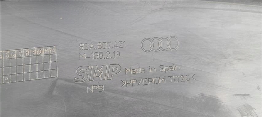 фото №12, Mm audi a1 ii спойлер накладка бампер 82a807421