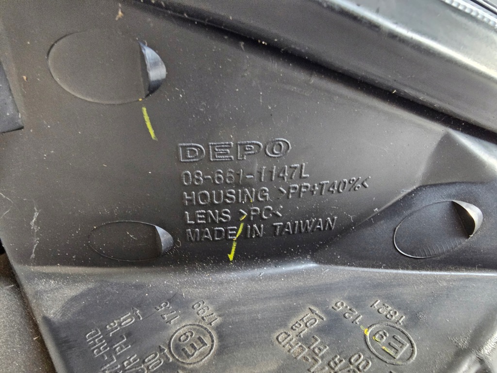 фото №8, Лампа перед передняя левая fiat grande punto iii europa обычная