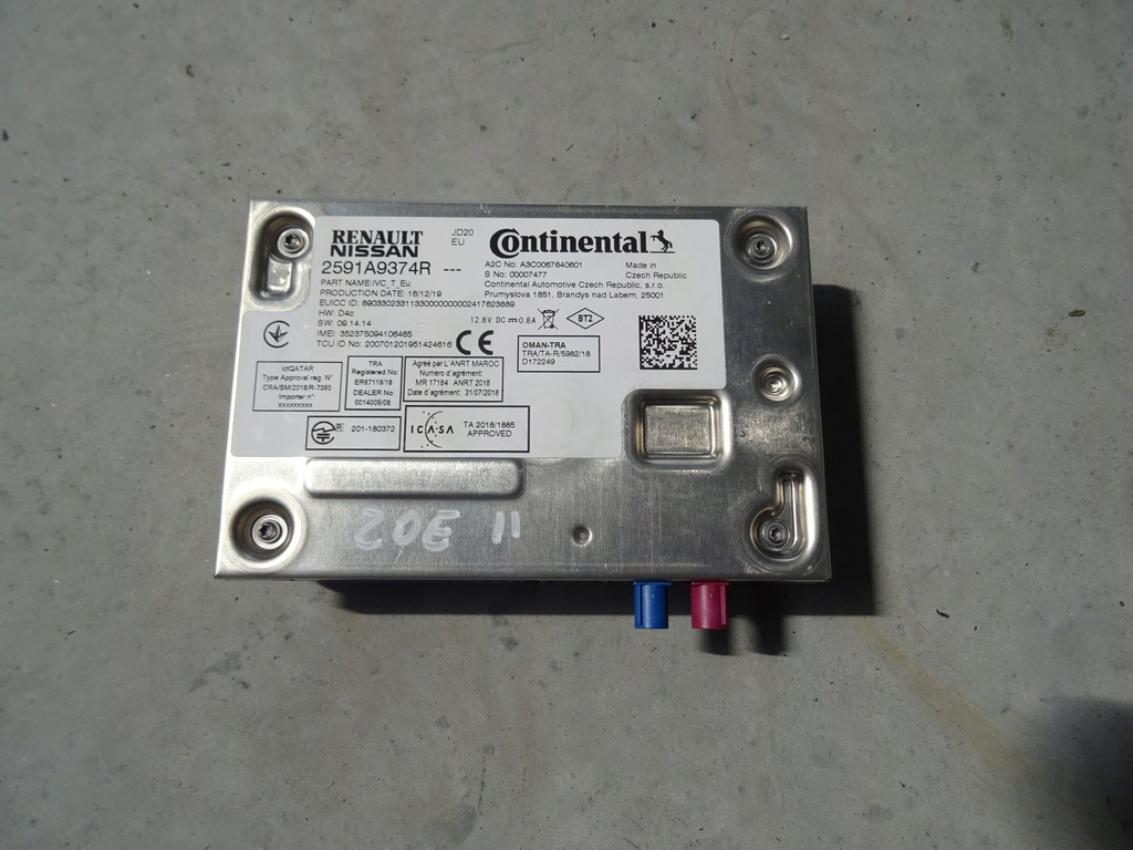 фото №1, Модуль блок управления радио навигации renault zoe ii