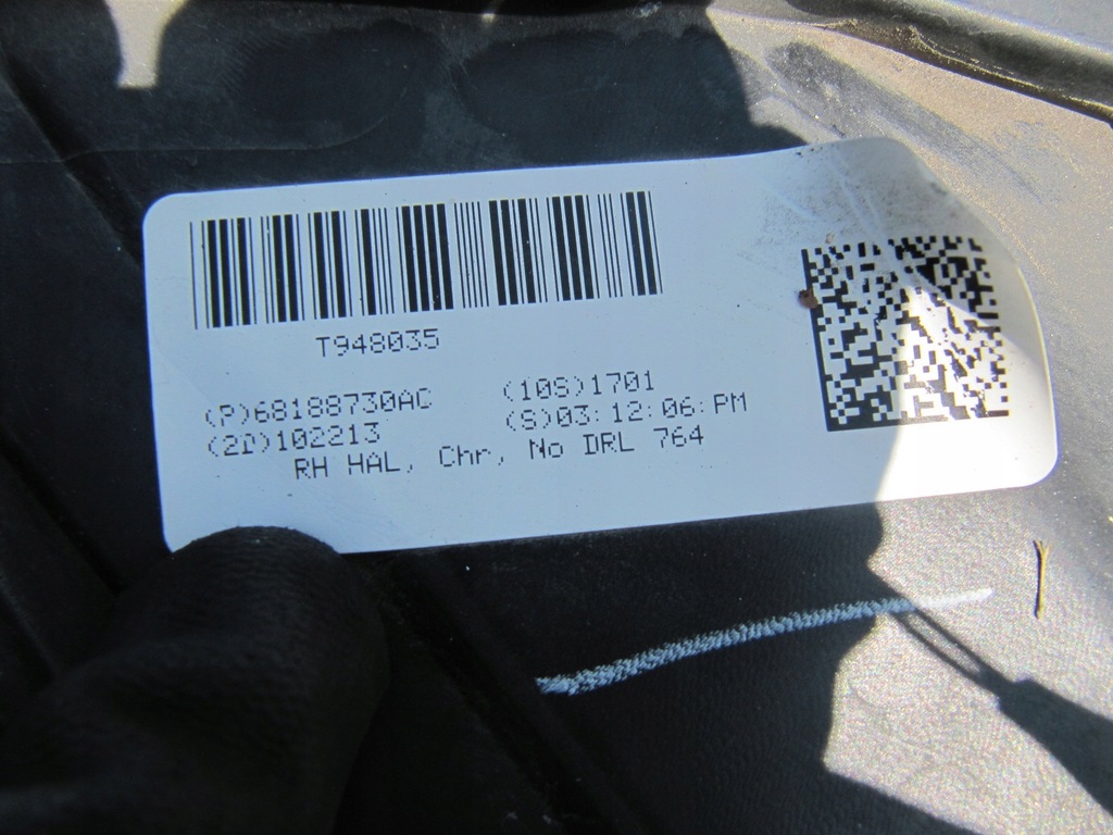 фото №15, Dodge durango lift 14- лампа левая оригинал ok перед передняя фара 2014