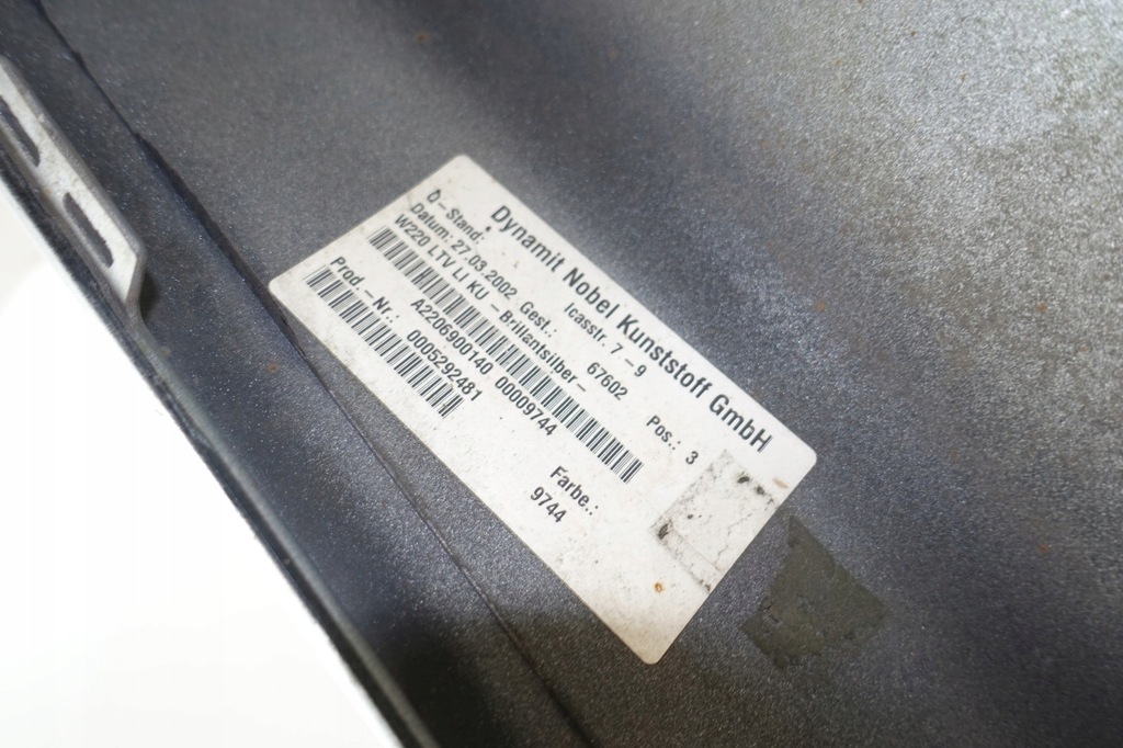 фото №5, Mercedes w220 накладки порогові пороги молдинг ліва s-klasa 2206900140 744