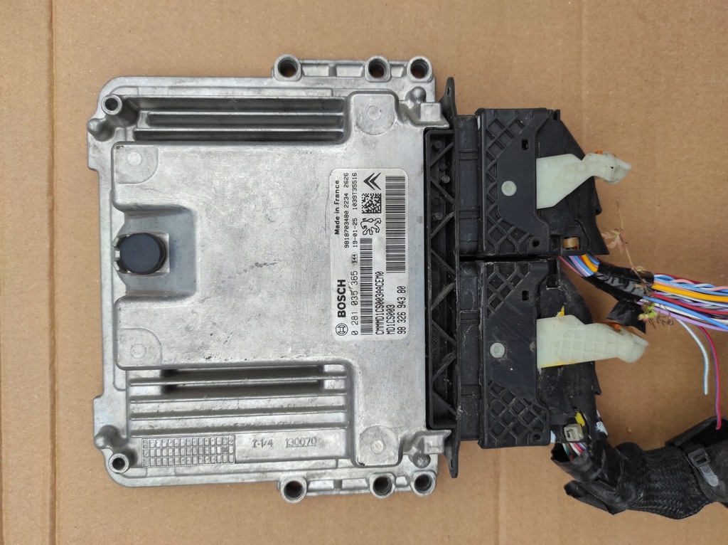 фото №4, Бортовой компьютер двигателя 0281035365 9818703480 berlingo iv