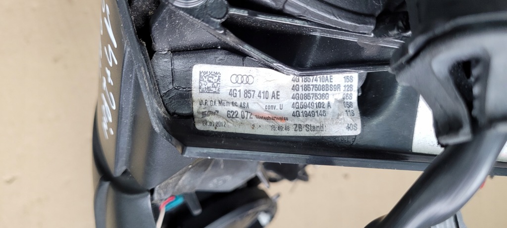 A6 c7 4g каркас держатель зеркало правое правая  перед складной европа с Разборки