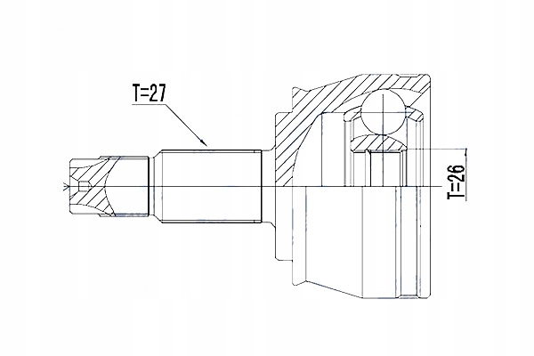 фото №5, Шарнір зовнішній jeep compass renegade 1.4t 2.0mjd 17- fiat 500x