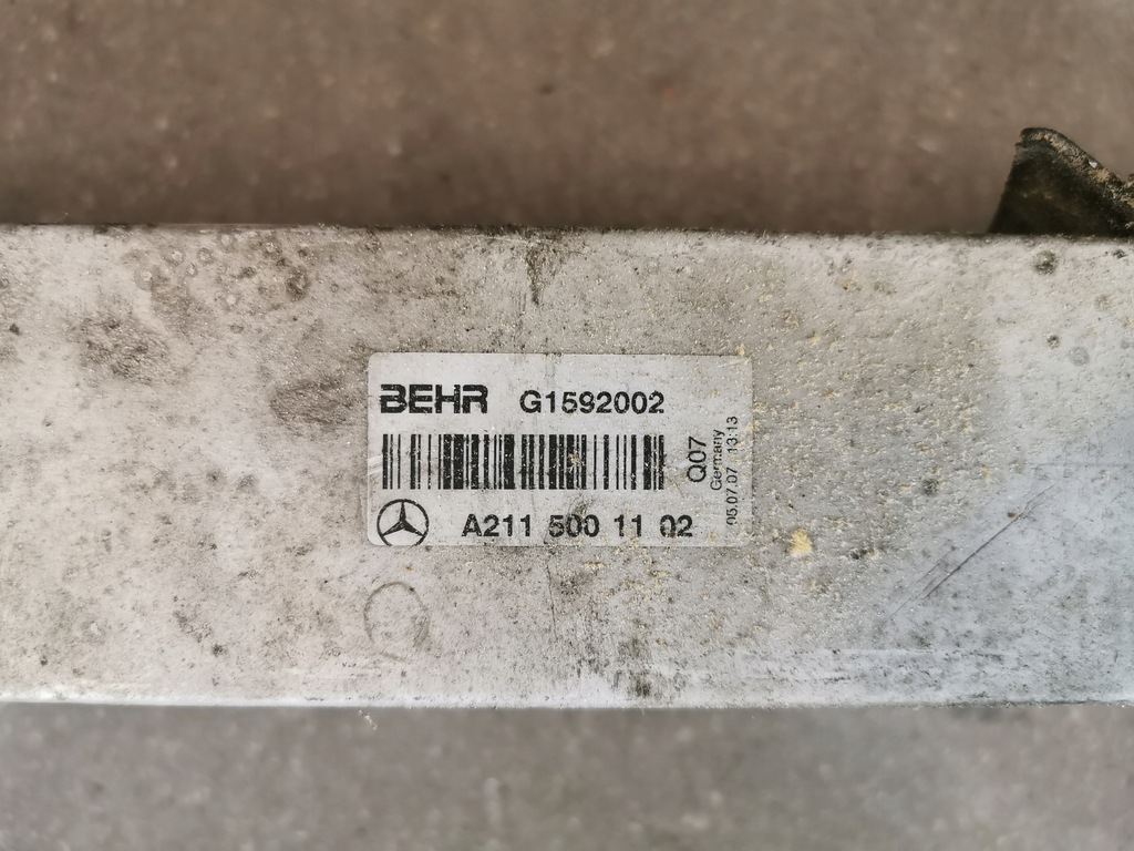 фото №5, Радіатор повітря інтеркулер mercedes w211