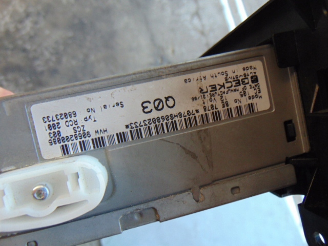 фото №3, Радіо rcd2001 vw crafter sprinter 906 vito 07-