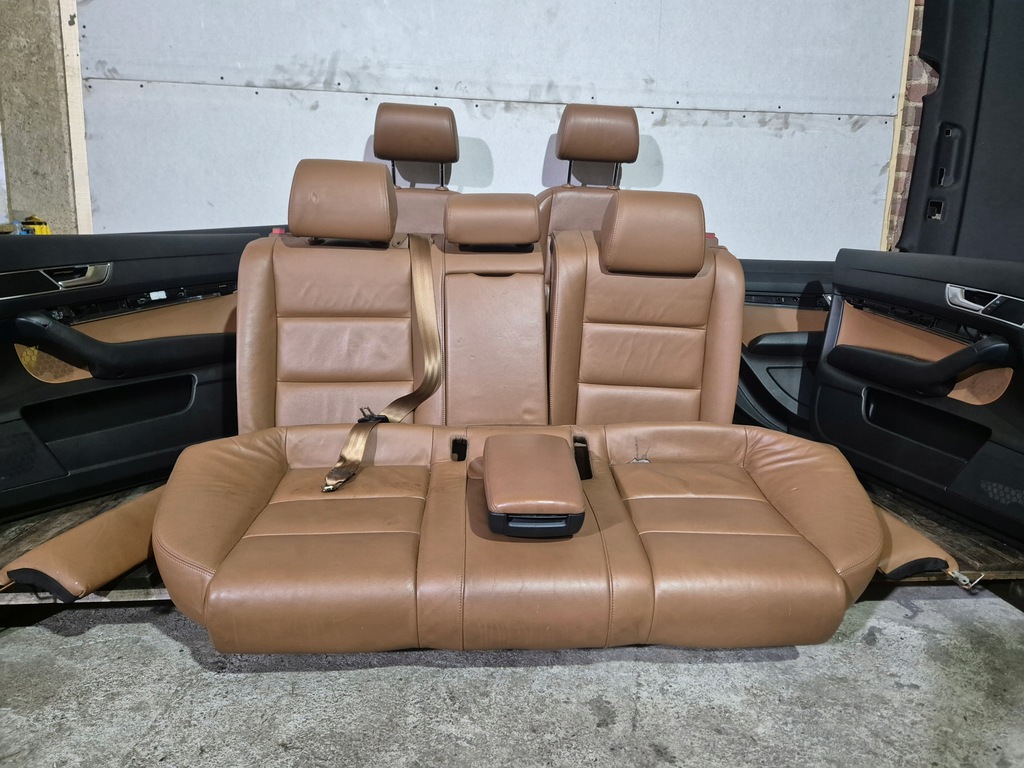 фото №7, Audi a6 c6 avant kombi сидіння шкіра обшивки заднє сидіння