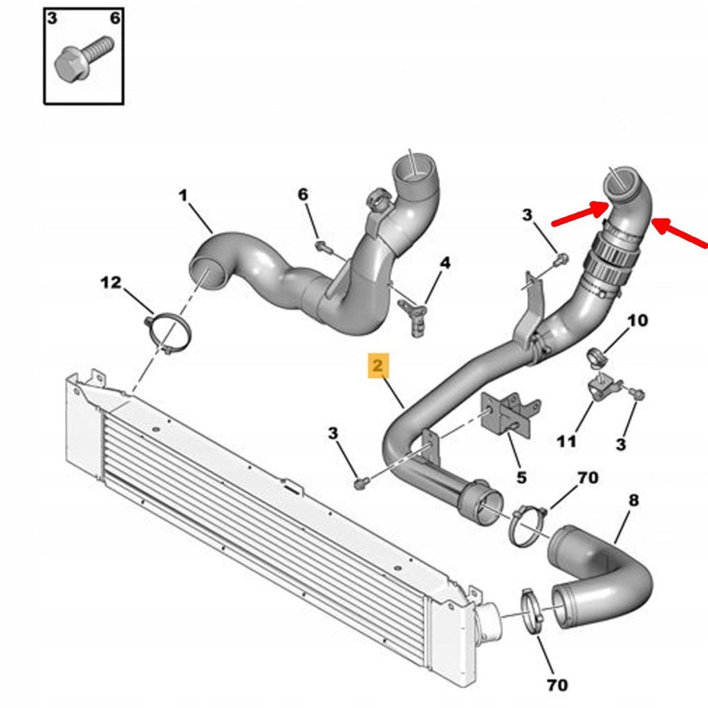 фото №6, Citroen jumper ii peugeot boxer 2,2 hdi шланг труба waz turbo интеркулера