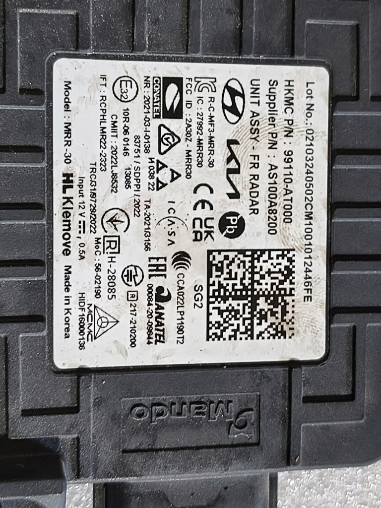 фото №4, Радар distronic kia niro ii 99110-at000