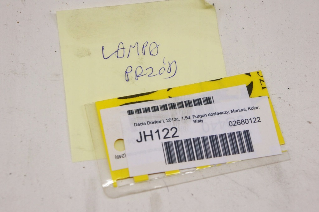 фото №7, Jh122 dacia dokker i ^ лампа правый перед 260102814r