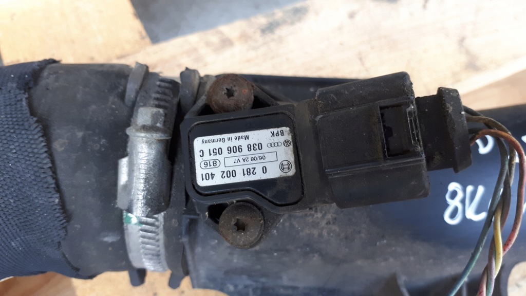 фото №6, A5 8t a4 b8 труба wąż інтеркулер датчик 2.7 3.0