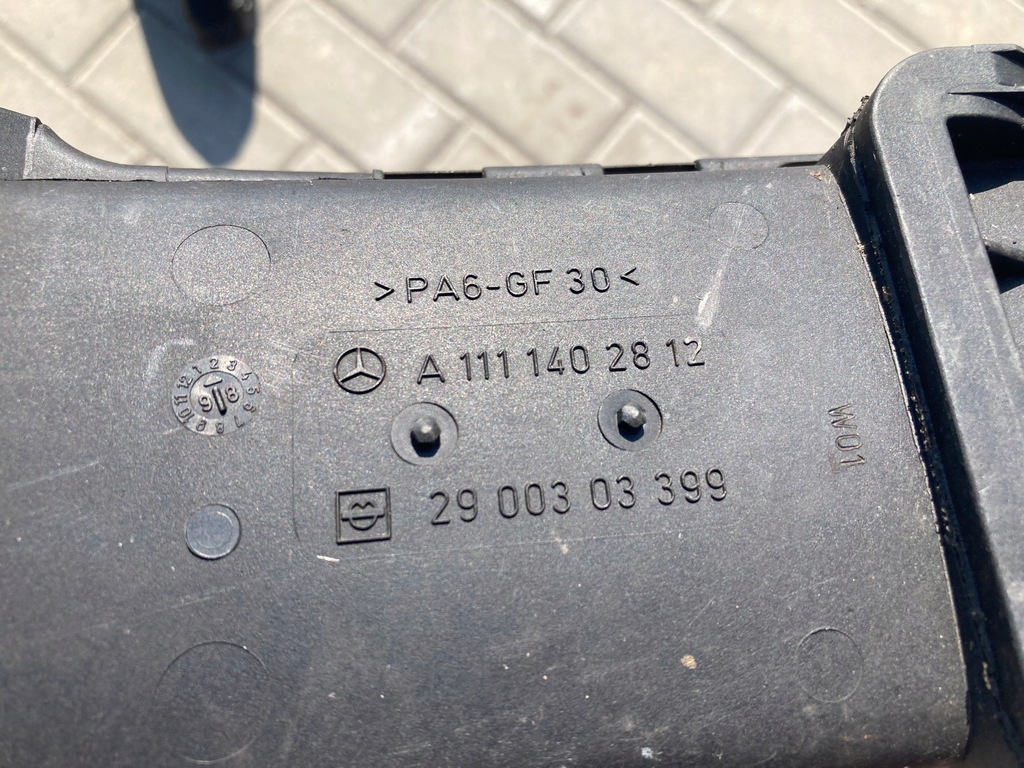 фото №6, Mercedes-benz clk w208 c208 воздухозаборник шланг труба воздуха a1111402812