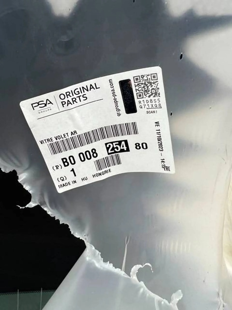 фото №7, Стекло крышка багажника багажник задняя задняя peugeot 108 citroen c1 ii 15 r.- nowa оригинальный номер