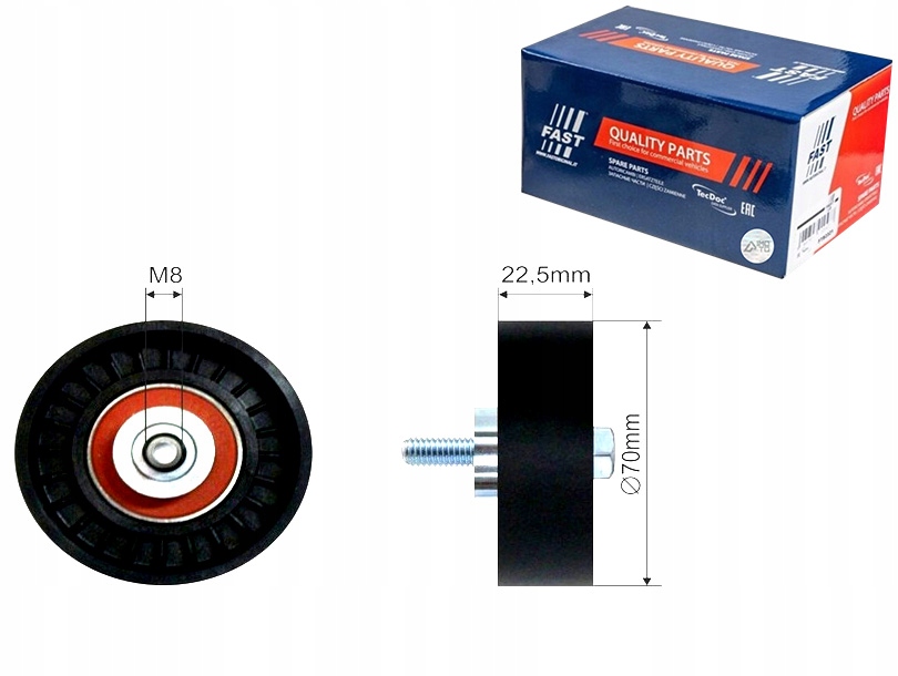 фото №1, Натяжитель распределительного вала fiat ducato 02 ролик fast