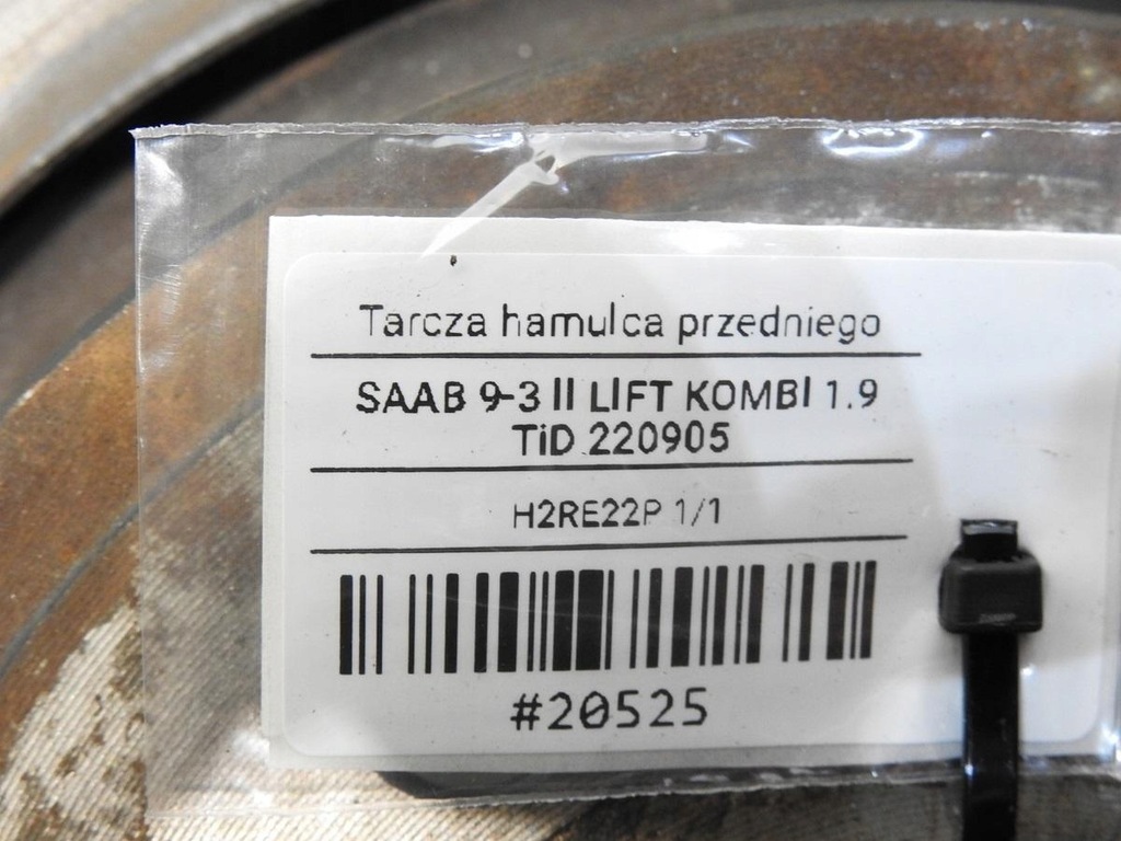 фото №7, Диск тормозные диски тормозные перед saab 9-3 ii 1.9 tid