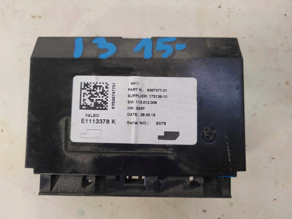 фото №1, Модуль блок управления кондиционера bmw i3 9367477