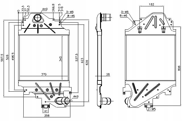 Nissens 96791 інтеркулер renault clio 98- 1.9 dti в Україні